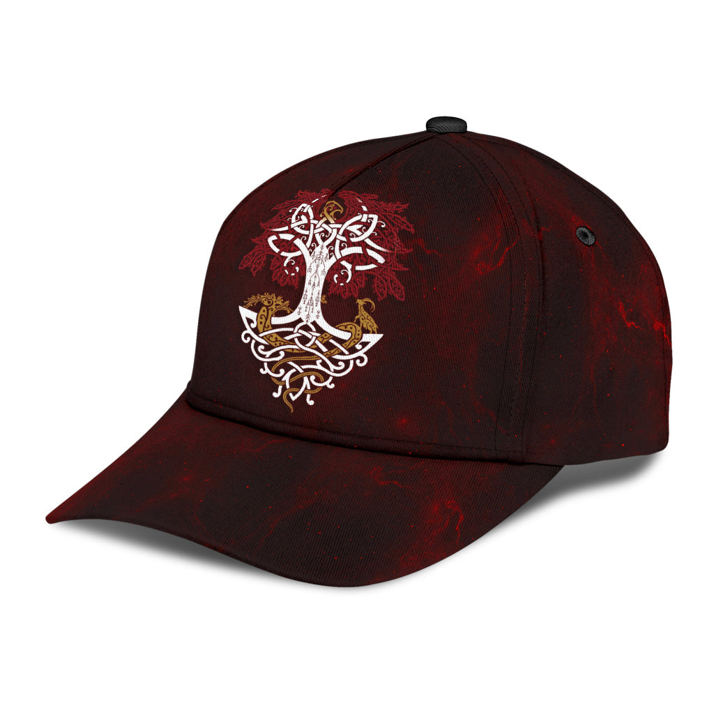 Cap - Yggdrasil Celtic Style on Hell Background Classic Cap