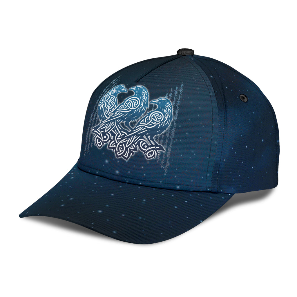 Cap - Three Raven with Runic Classic Cap
