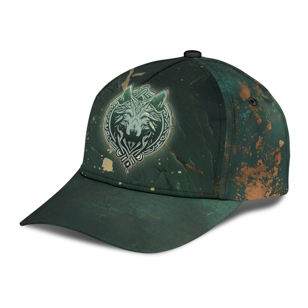 Cap - Fenrir Celtic on Marble Background Classic Cap