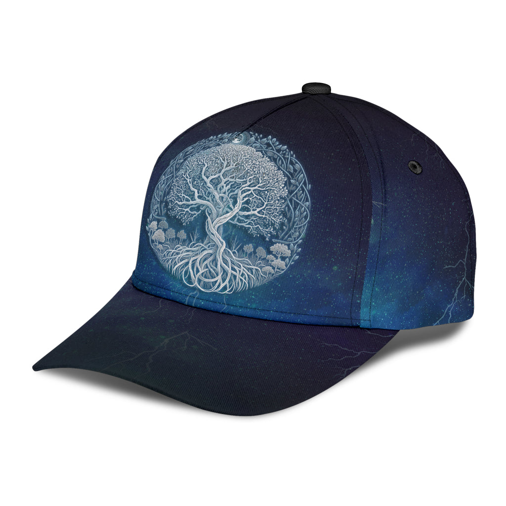Cap - Yggdrasil Round Blue Galaxy Pattern Classic Cap