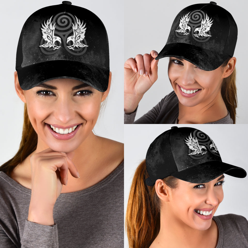 Cap - Hugin and Munin With Triskele Classic Cap