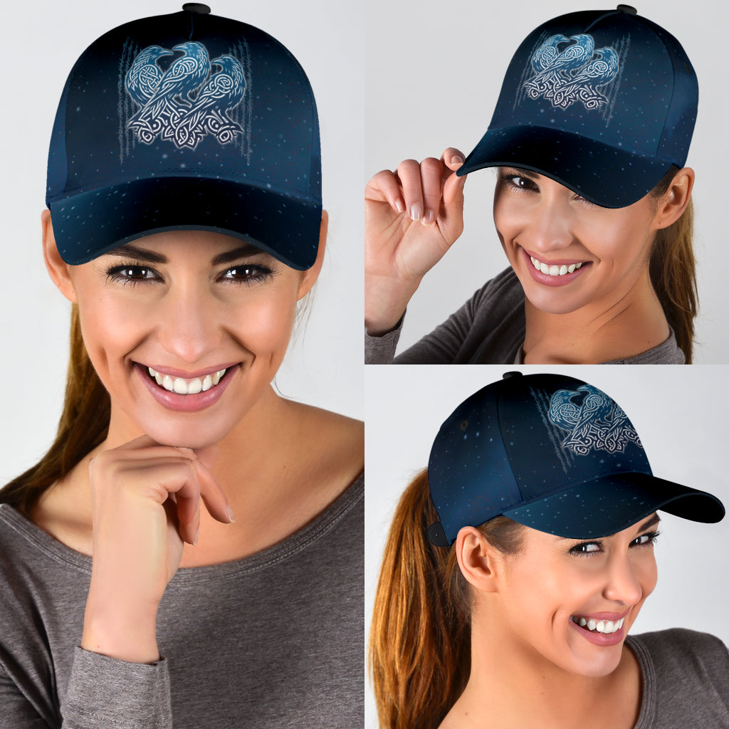 Cap - Three Raven with Runic Classic Cap