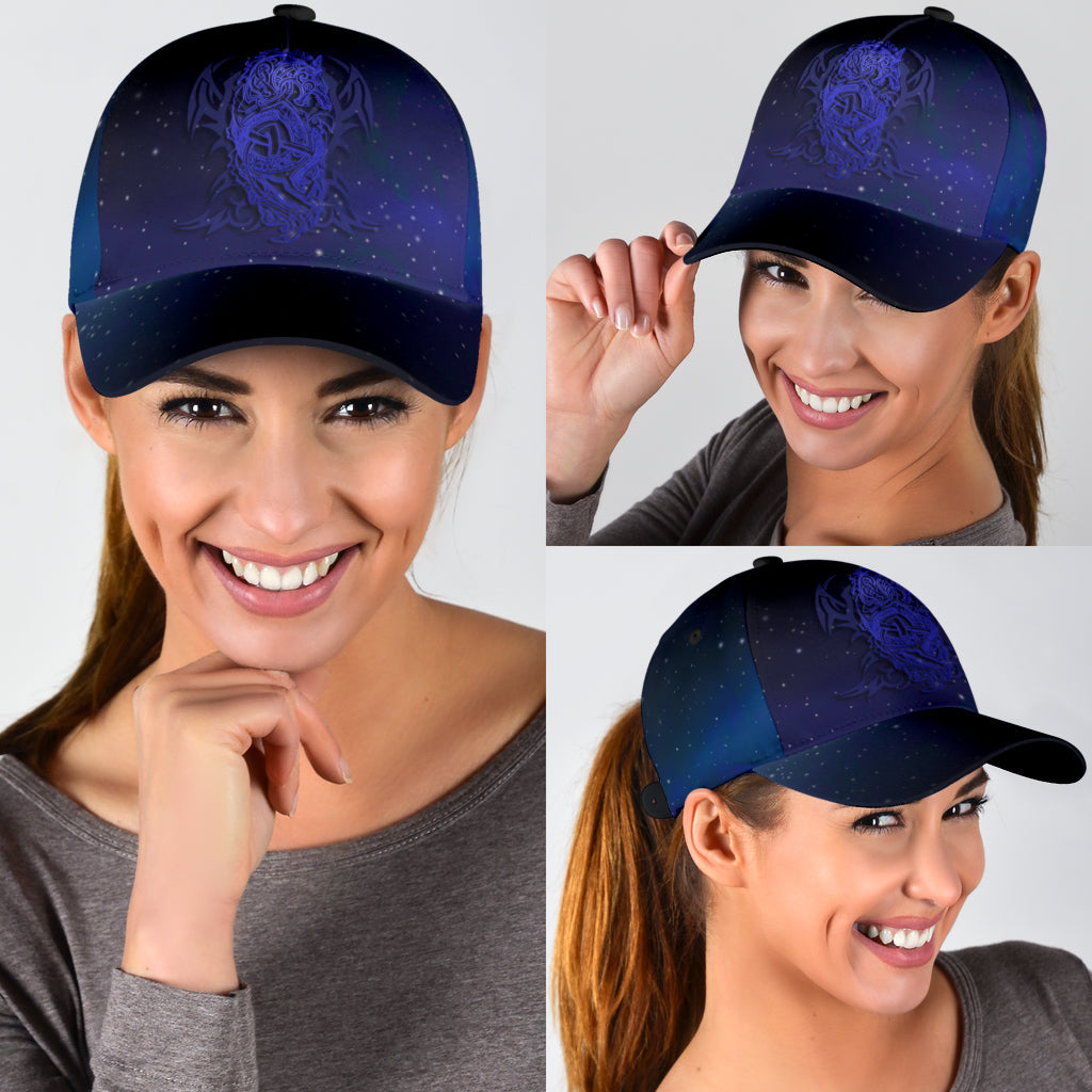 Cap - Fenrir Celtic with Tribal Tattoo Galaxy Pattern Classic Cap