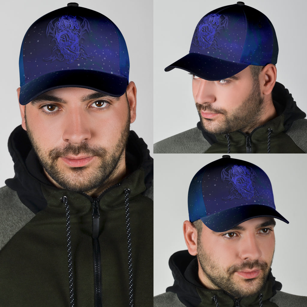Cap - Fenrir Celtic with Tribal Tattoo Galaxy Pattern Classic Cap