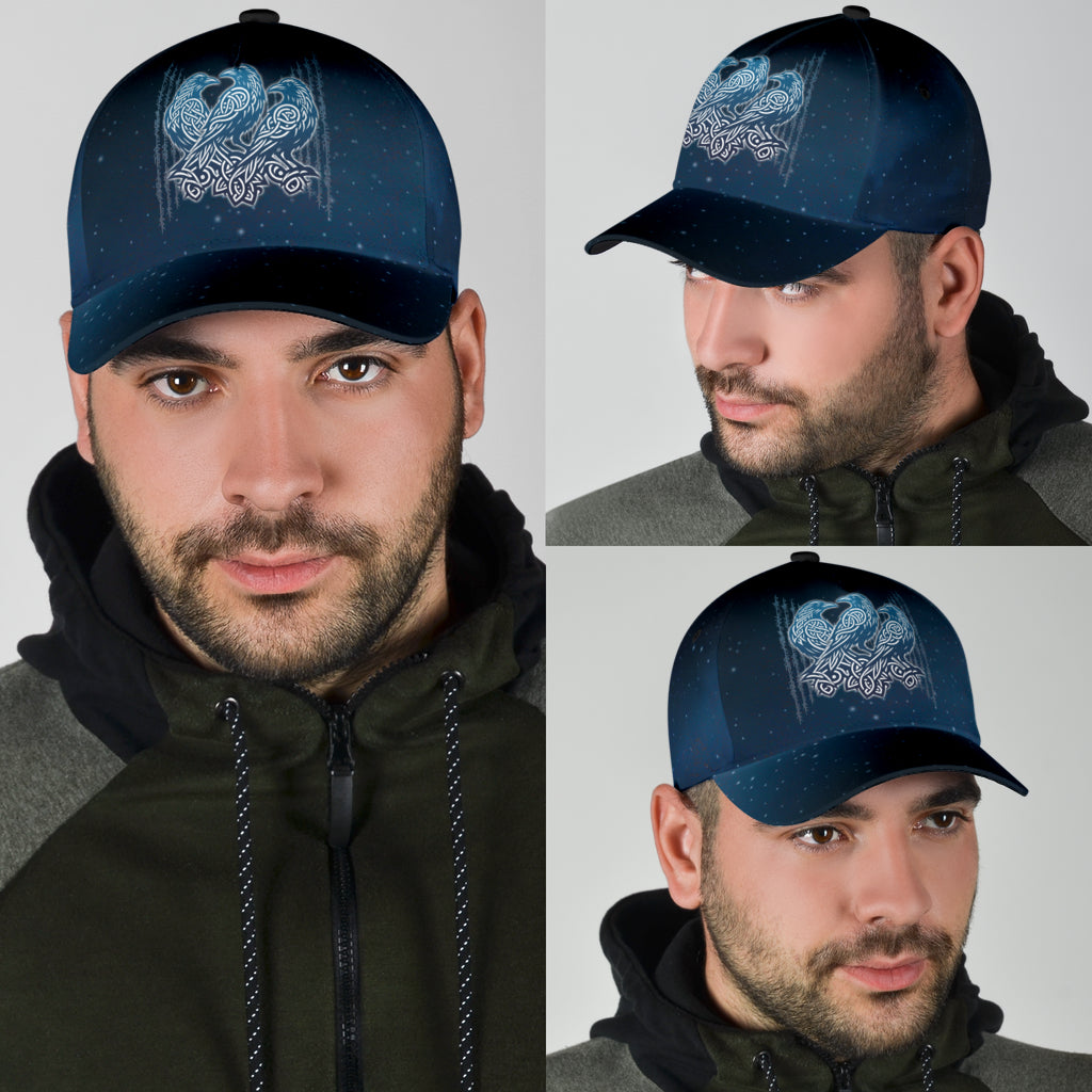Cap - Three Raven with Runic Classic Cap