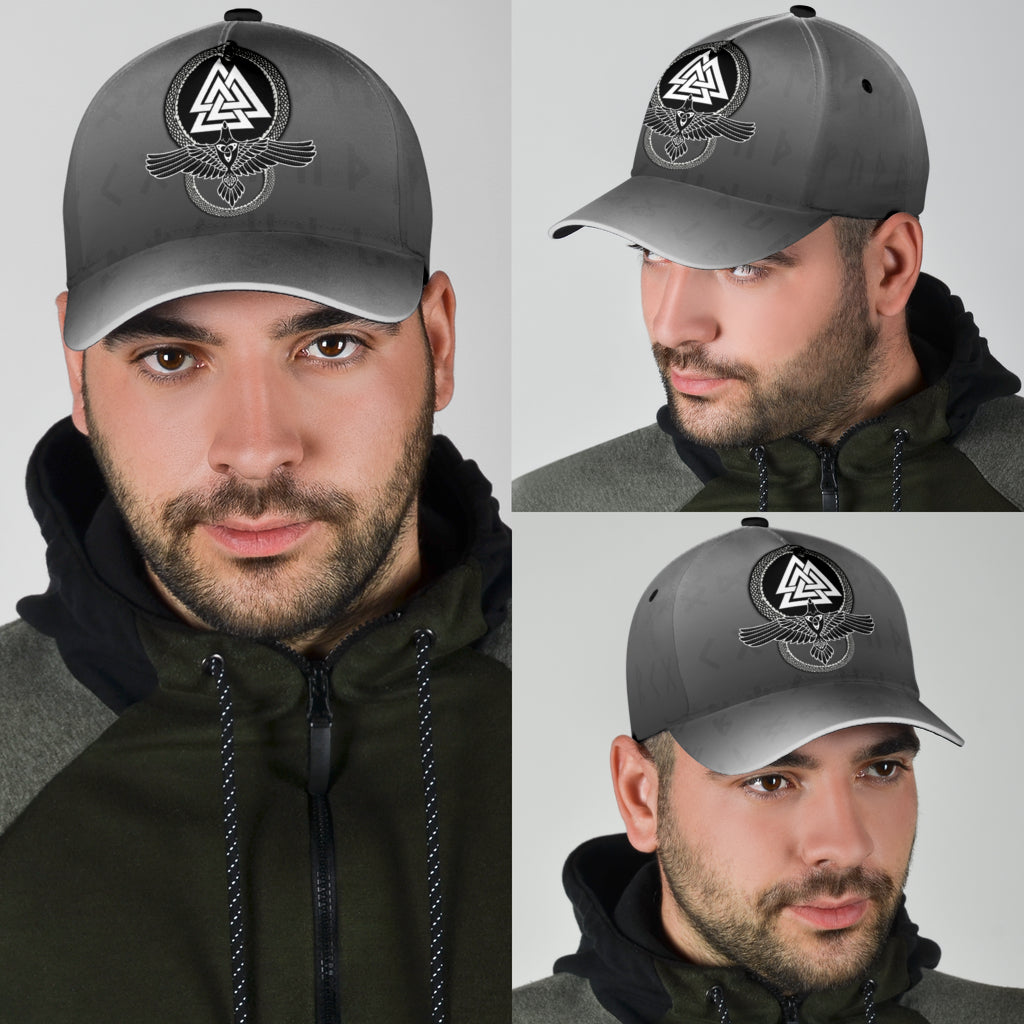 Cap - Ouroboros Valknut and Raven Classic Cap