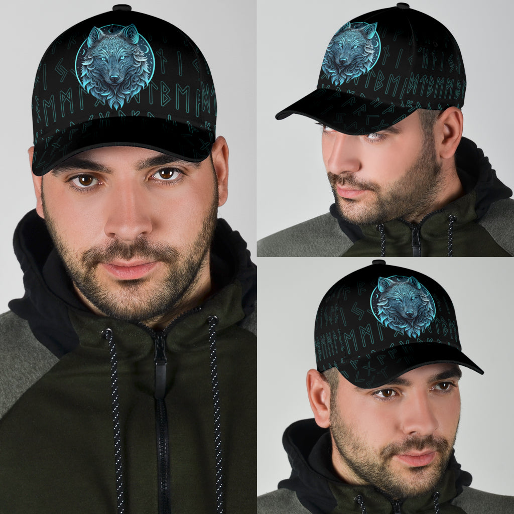 Cap - Fenrir Wolf Tattoo and Rune Classic Cap