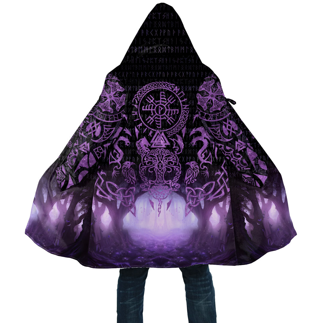 Viking Tattoo With Dreamy Purple Cloak