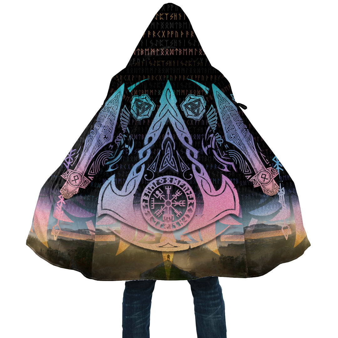 Viking Weapon With Stylized Gradient Cloak