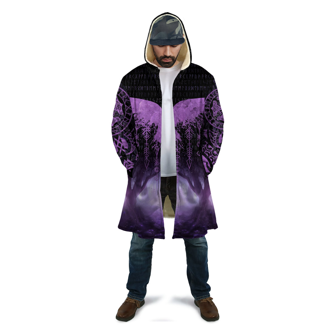 Viking Tattoo With Dreamy Purple Cloak