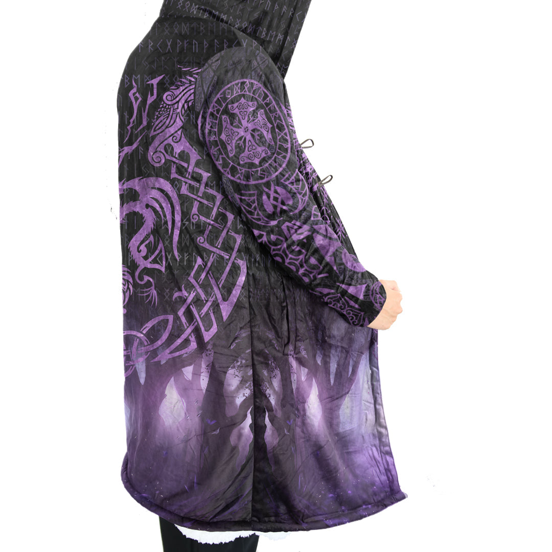 Viking Tattoo With Dreamy Purple Cloak