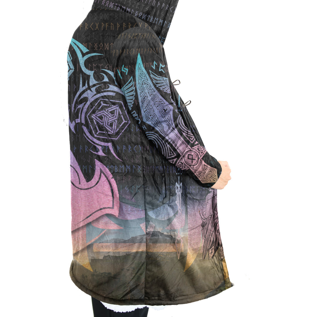 Viking Weapon With Stylized Gradient Cloak
