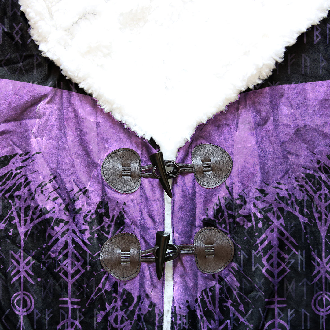 Viking Tattoo With Dreamy Purple Cloak