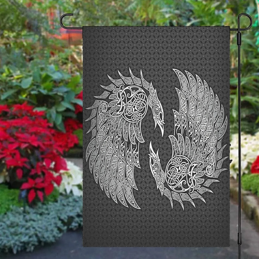 Garden Flag - Raven and Wolf Fenrir Garden Flag