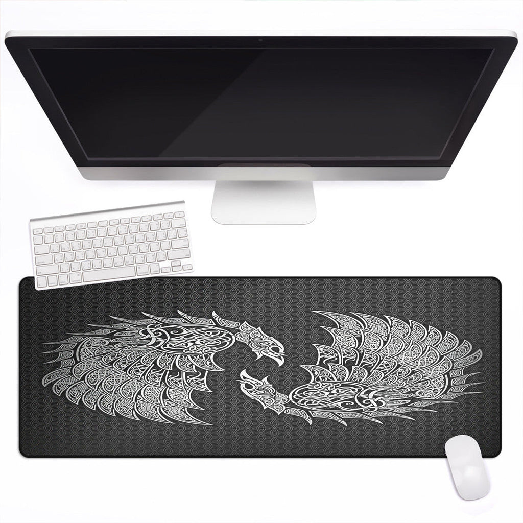 Mouse Mat - Raven and Wolf Fenrir Mouse Mat