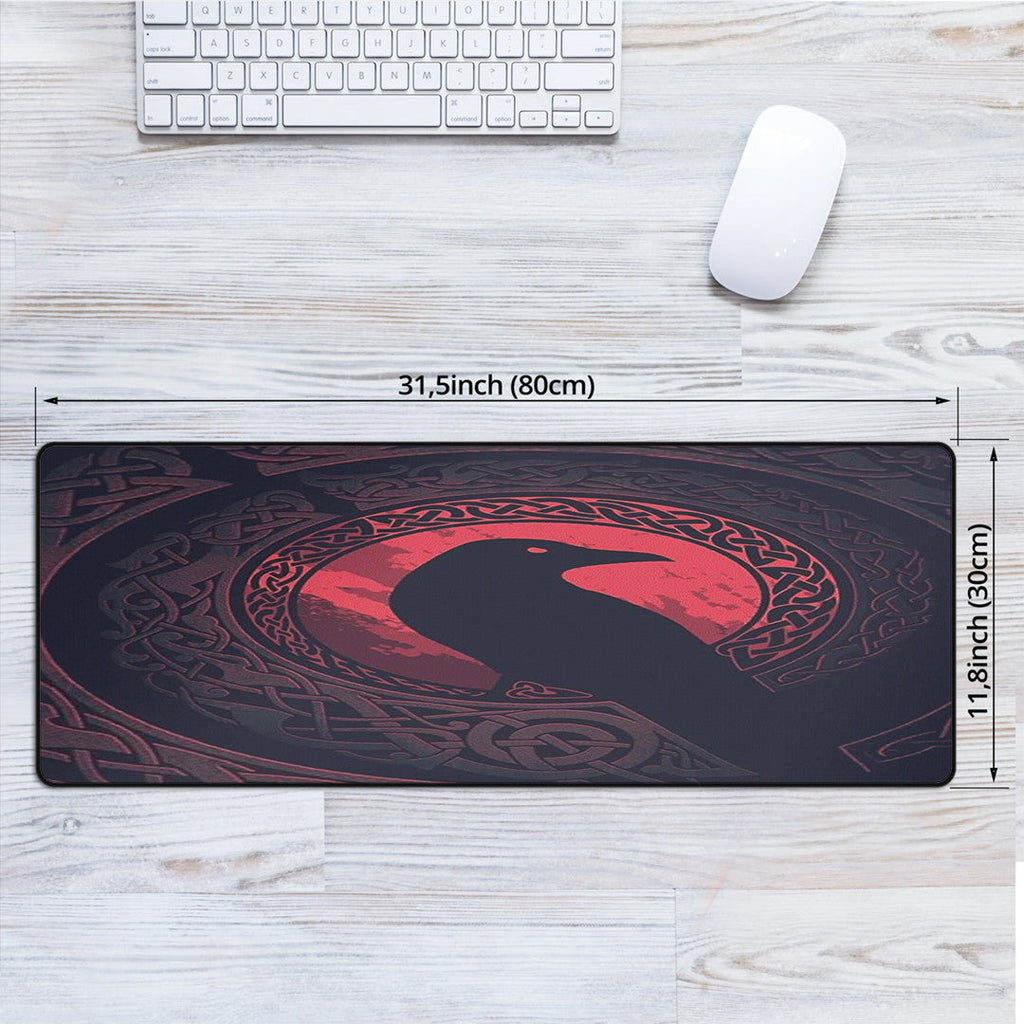 1sttheworld Mouse Mat - Viking Raven and Celtic Blood Style Mouse Mat A35