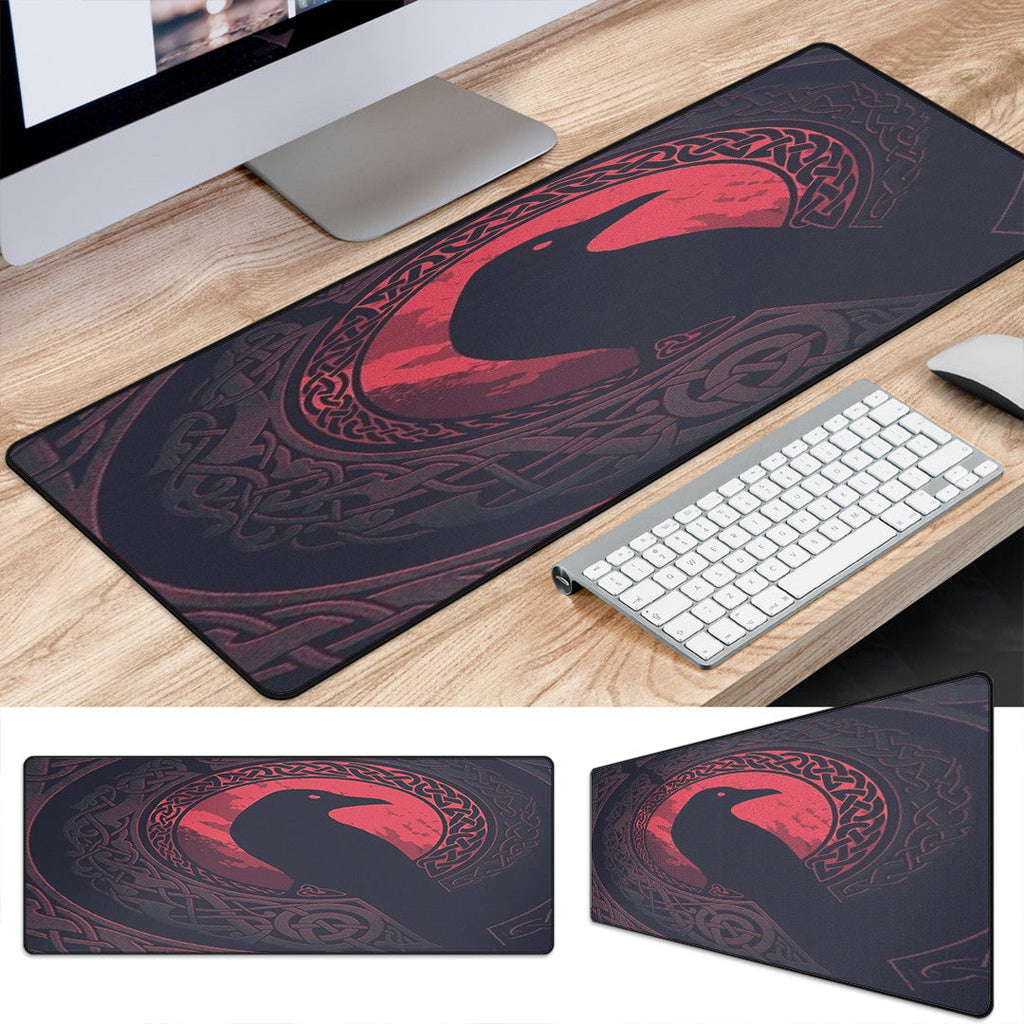 Mouse Mat - Viking Raven and Celtic Blood Style Mouse Mat