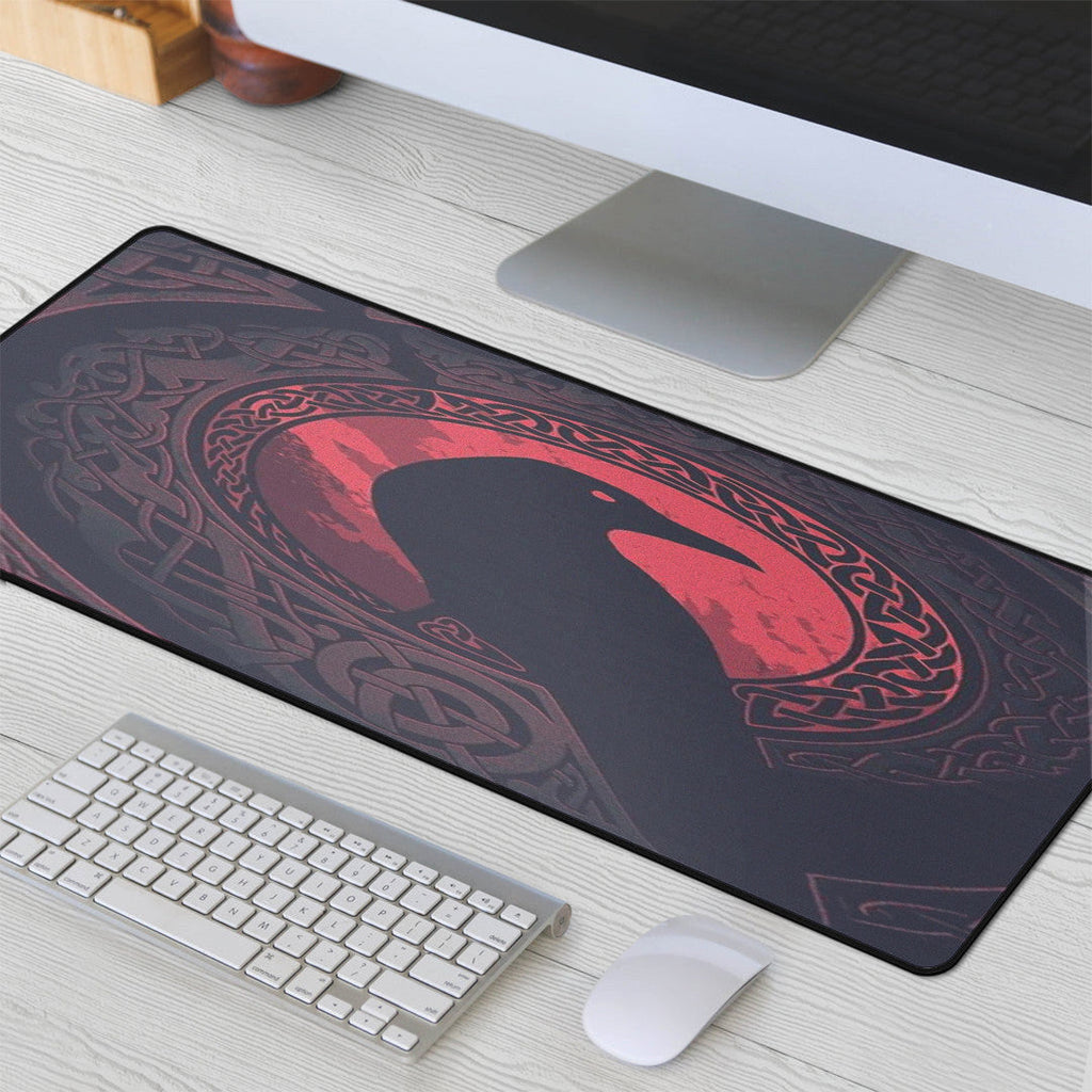 Mouse Mat - Viking Raven and Celtic Blood Style Mouse Mat