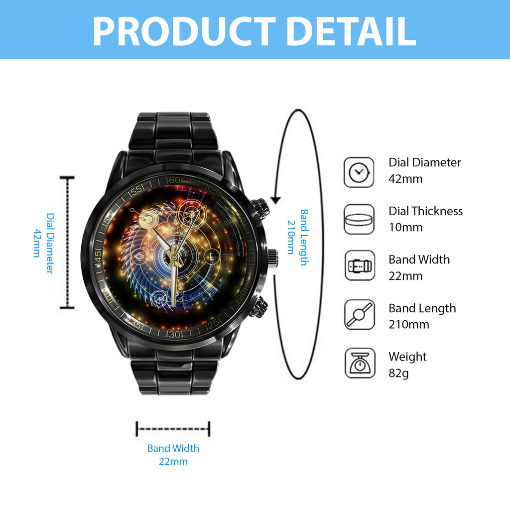 Watch - Astral Glow Black Stainless Steel Watch