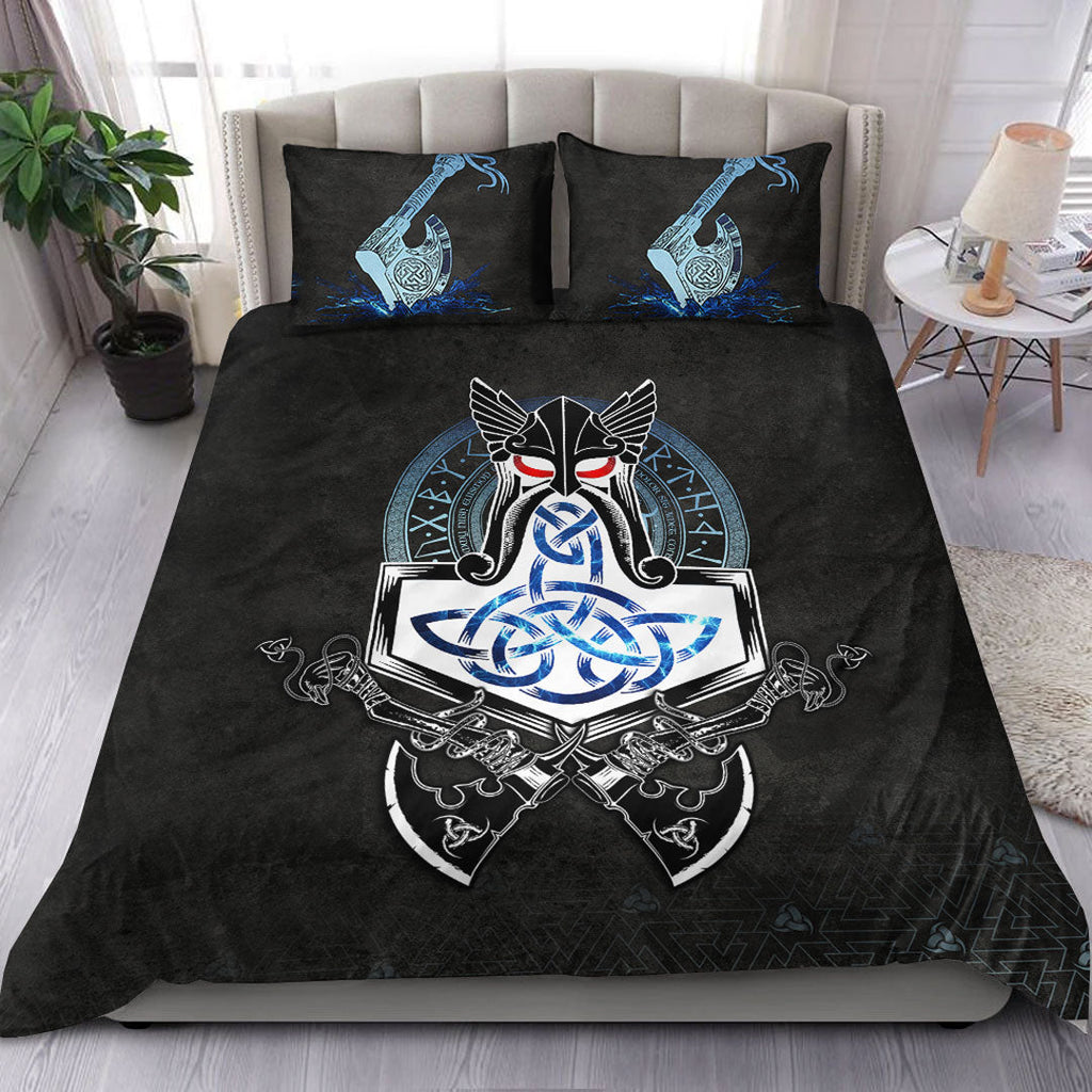 Bedding Set Mjolnir Thor Rune Valknut Bedding Set