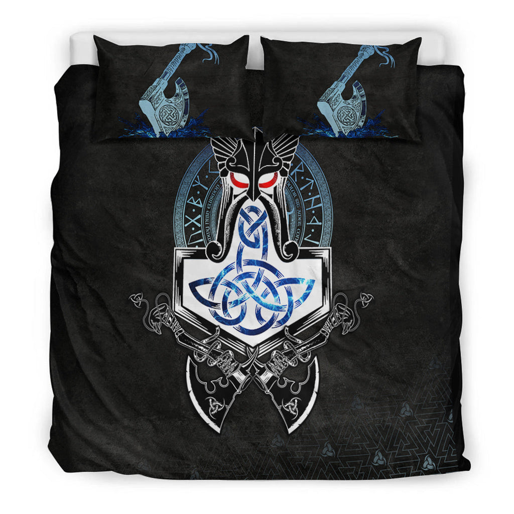Bedding Set Mjolnir Thor Rune Valknut Bedding Set