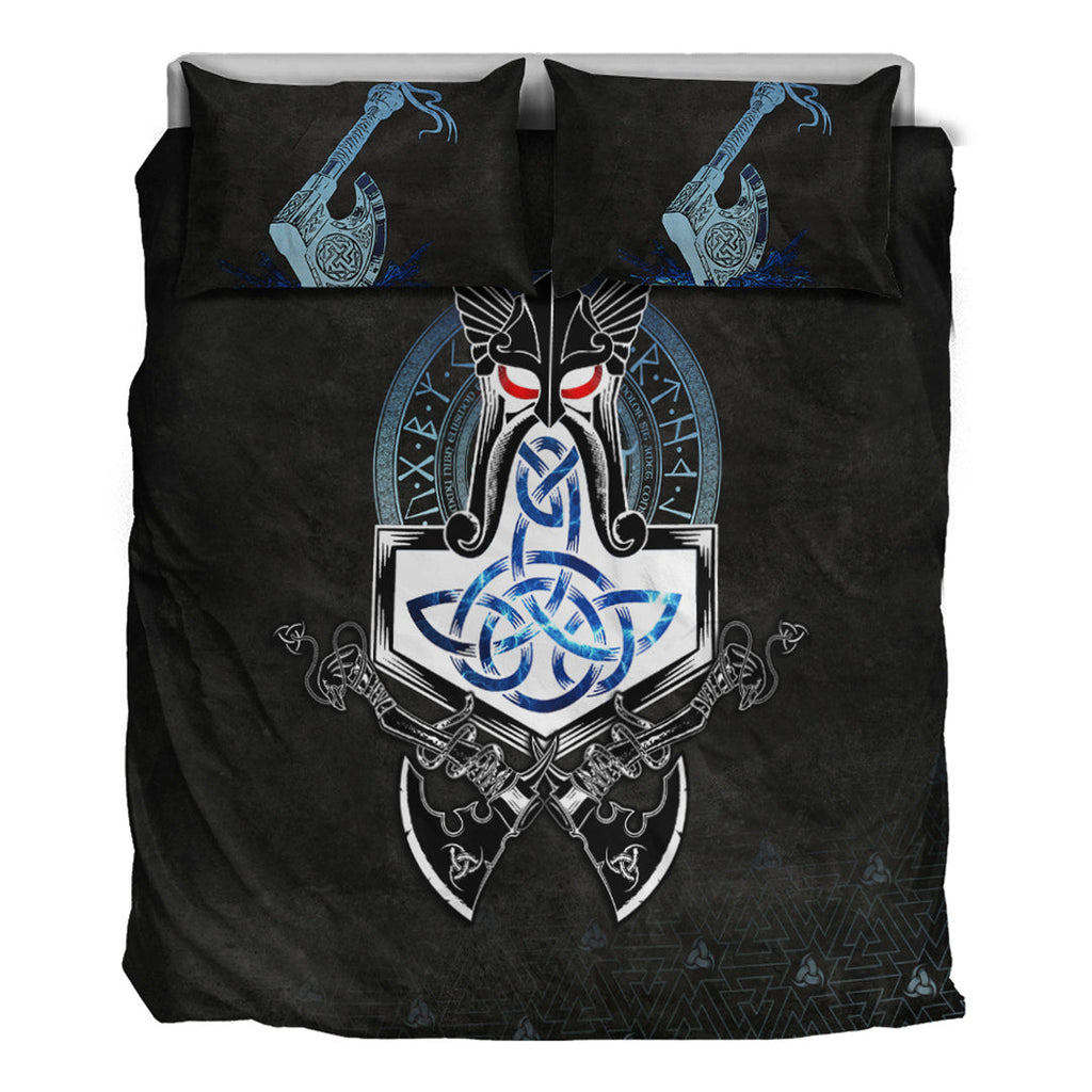 Bedding Set Mjolnir Thor Rune Valknut Bedding Set