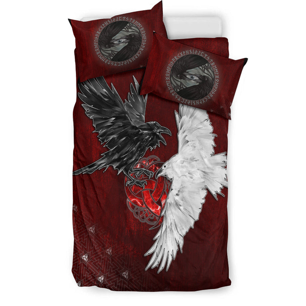 Bedding Set Hugin and Munin Triple Horns of Odin Bedding Set