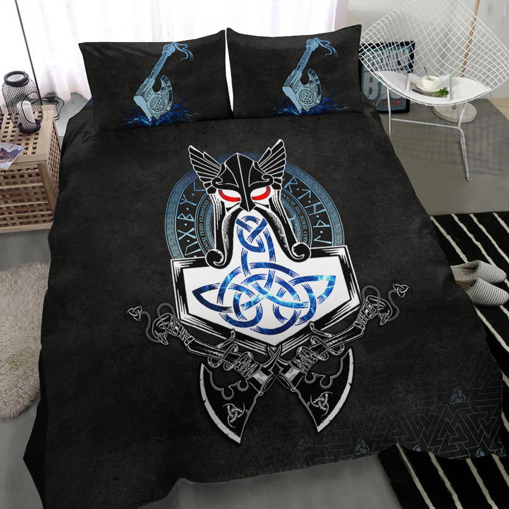 Bedding Set Mjolnir Thor Rune Valknut Bedding Set