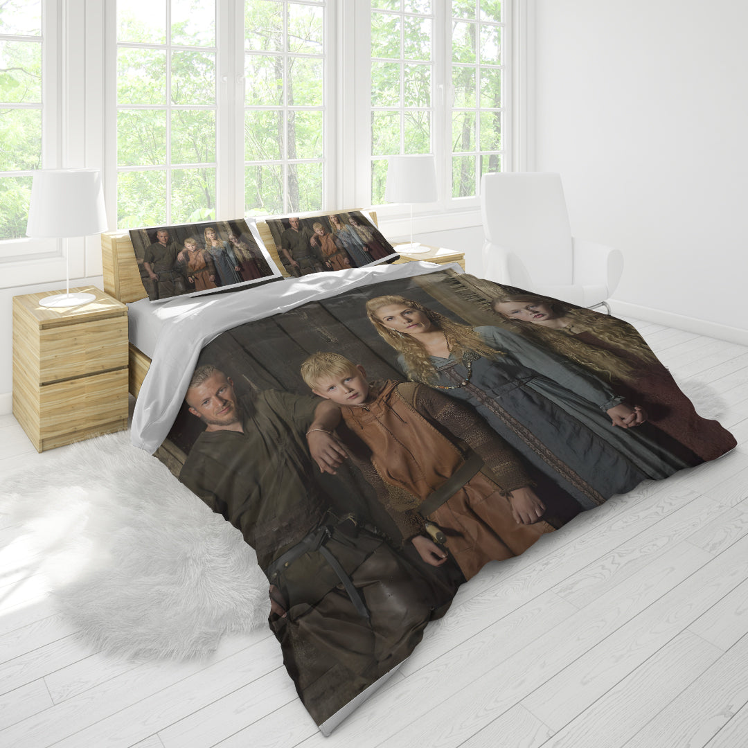 Personailzed - Personal Portrait In The Picture Family of Four Bedding Set