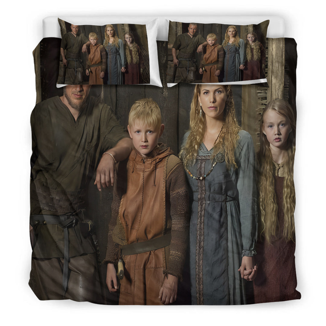 Personailzed - Personal Portrait In The Picture Family of Four Bedding Set