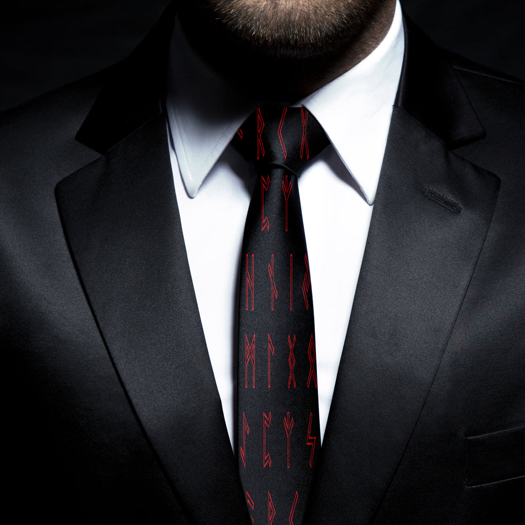 Letters Viking Red Necktie