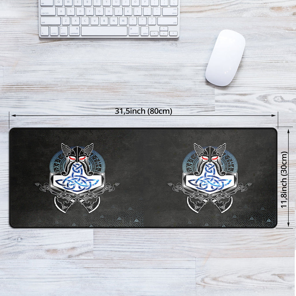 Mouse Mat - Mjolnir Thor Rune Valknut Mouse Mat