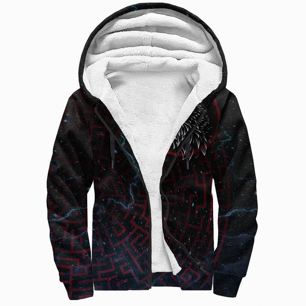 Sherpa Hoodie - The Raven Red Circle