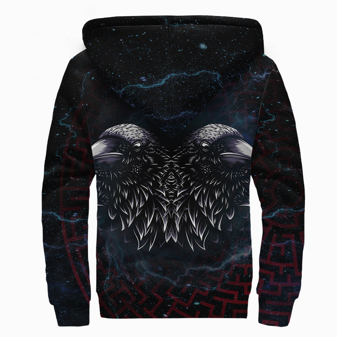 Sherpa Hoodie - The Raven Red Circle