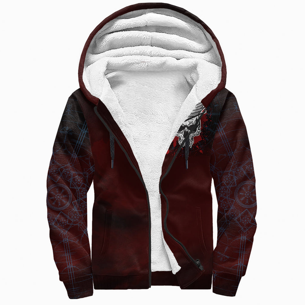 Sherpa Hoodie - Warrior With Raven Blood Magic
