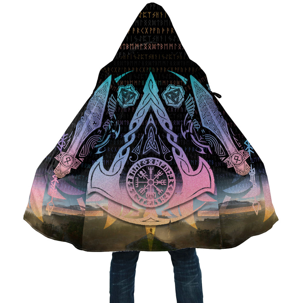 Viking Weapon With Stylized Gradient Cloak