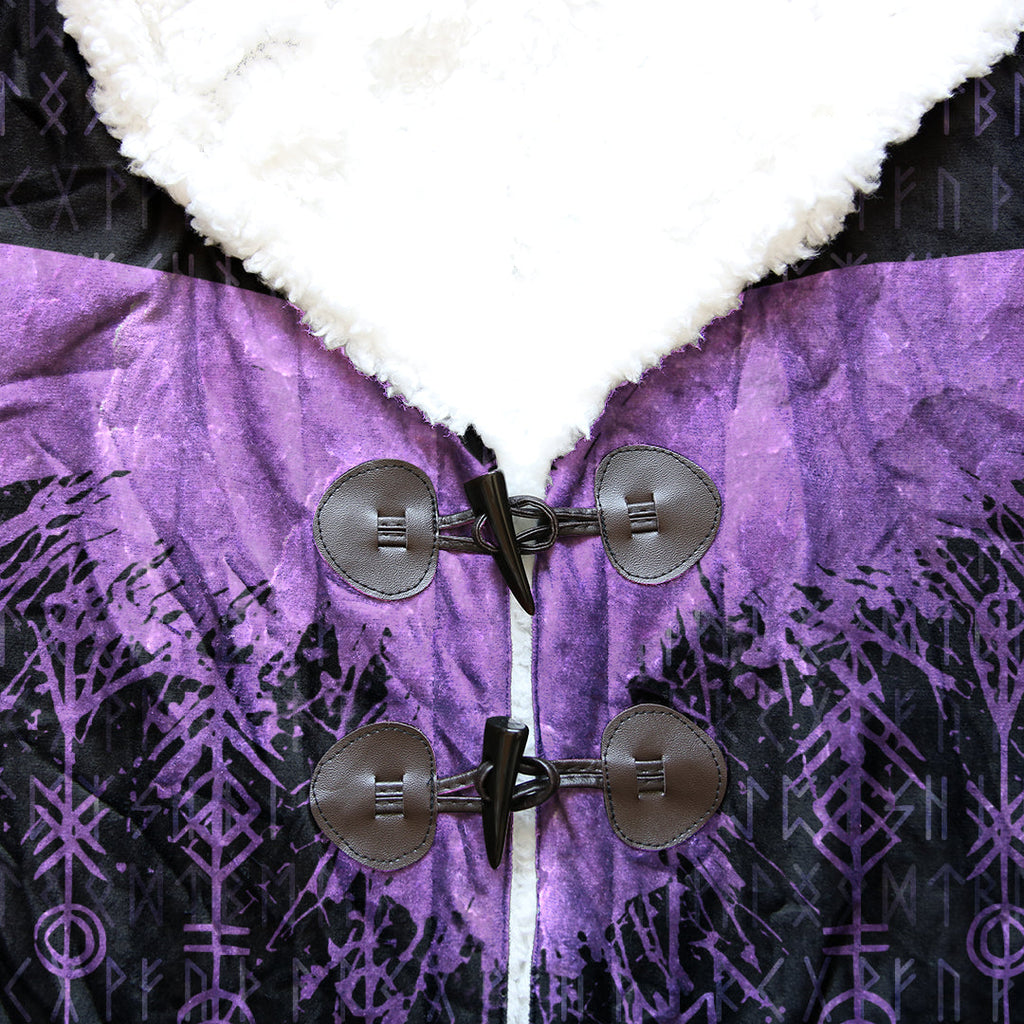 Viking Tattoo With Dreamy Purple Cloak